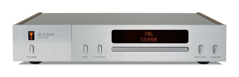 JBL CD350 - CD přehrávač s USB, stříbrný + dřevěné bočnice