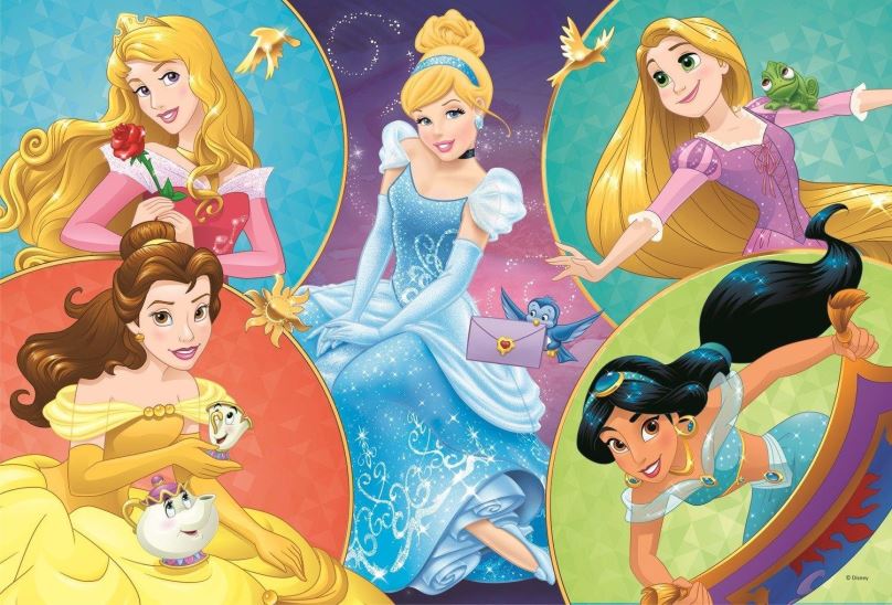 TREFL Puzzle Disney princezny: Setkání sladkých princezen 100 dílků