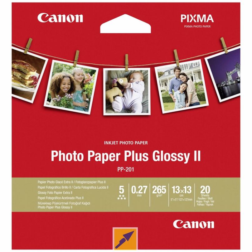 Fotopapír Canon PP-201 - Square 13x13cm (5x5inch)