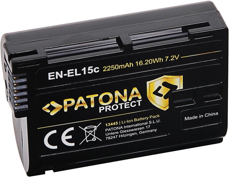 Baterie pro fotoaparát PATONA pro Nikon EN-EL15C 2250mAh Li-Ion Protect