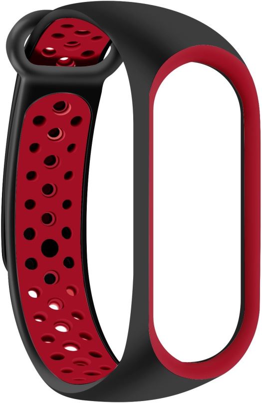 Řemínek Eternico Sporty pro Xiaomi Mi band 5 / 6 solid black and red