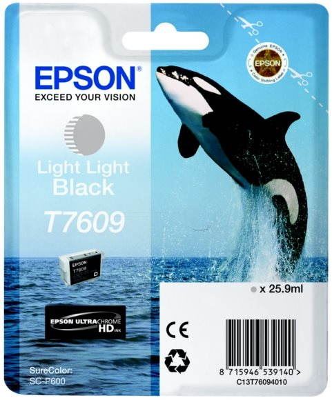Cartridge Epson T7609 světle světlá černá