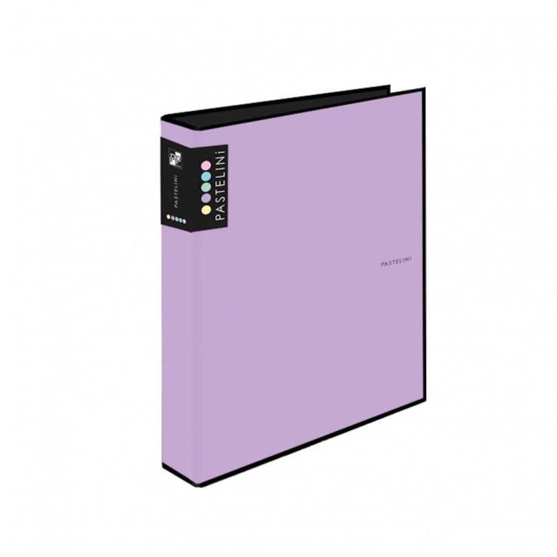 Šanon PASTELINI čtyřkroužkový, A4, 4 cm, fialový