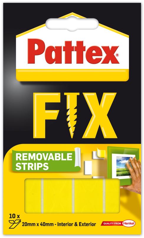 Lepicí páska PATTEX FIX Oboustranné lepící proužky, 20x 40 mm, 10 ks