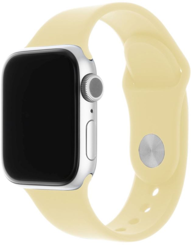 Řemínek FIXED Silicone Strap SET pro Apple Watch 38/40/41 mm světle žlutý