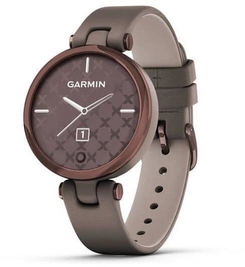 Chytré hodinky Garmin Lily Classic Dark Bronze/Paloma Leather Band