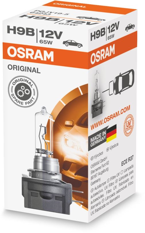 Autožárovka OSRAM H9B originál, 12 V, 65 W, PGJY19-5