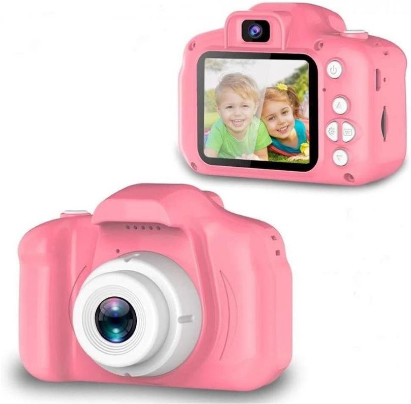 Dětský fotoaparát Leventi digitální fotoaparát, růžový