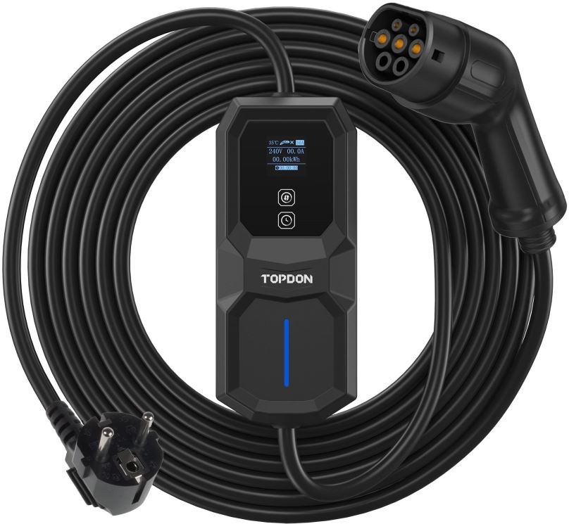 Nabíjecí kabel pro elektromobily Topdon PulseQ AC Portable - 3,7kW