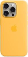Kryt na mobil Apple iPhone 15 Pro Silikonový kryt s MagSafe paprskově žlutý