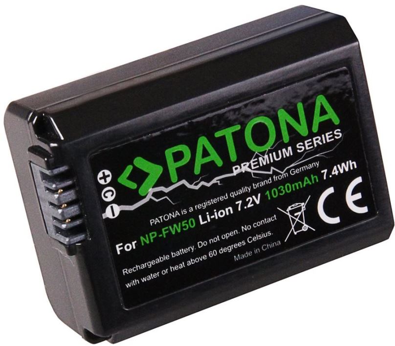 Baterie pro fotoaparát PATONA pro Sony NP-FW50 1030mAh Li-Ion PREMIUM