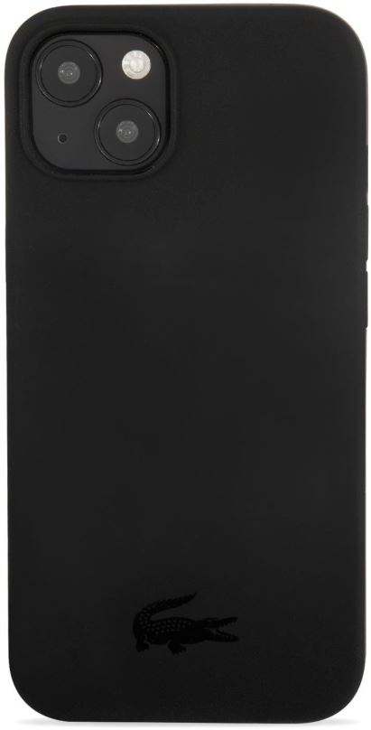 Kryt na mobil Lacoste Liquid Silicone Glossy Printing Logo Kryt pro Apple iPhone 13 mini Black