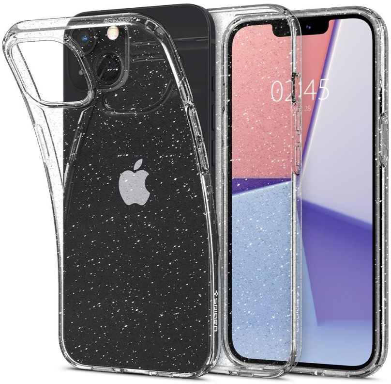 Kryt na mobil Spigen Liquid Crystal Glitter Crystal Quartz iPhone 13 mini
