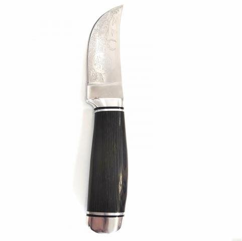 Nůž Outdoorový nůž se zdobenou čepelí, 23 cm