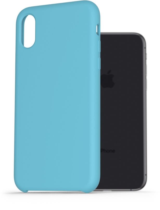 Kryt na mobil AlzaGuard Premium Liquid Silicone Case pro iPhone X / Xs modré