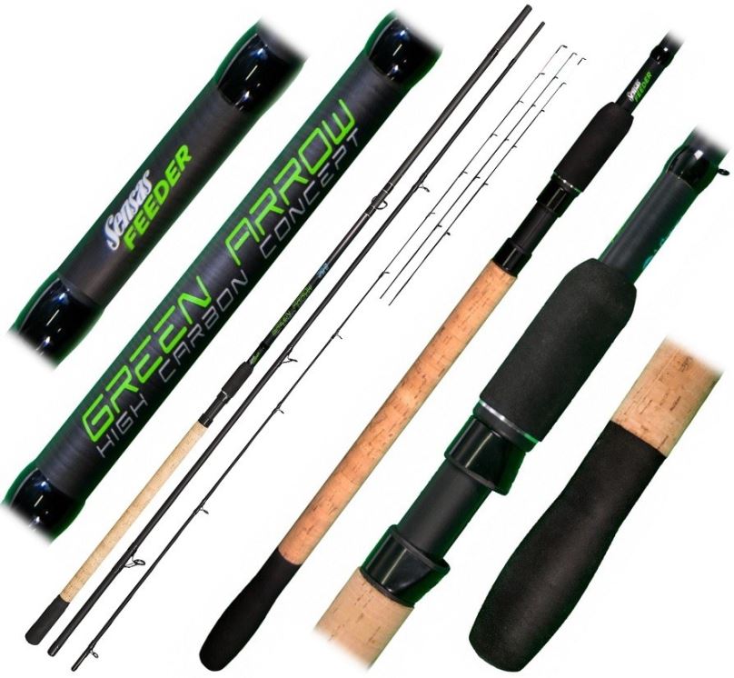 Sensas Prut Green Arrow Feeder Heavy 3,6m 90-140g