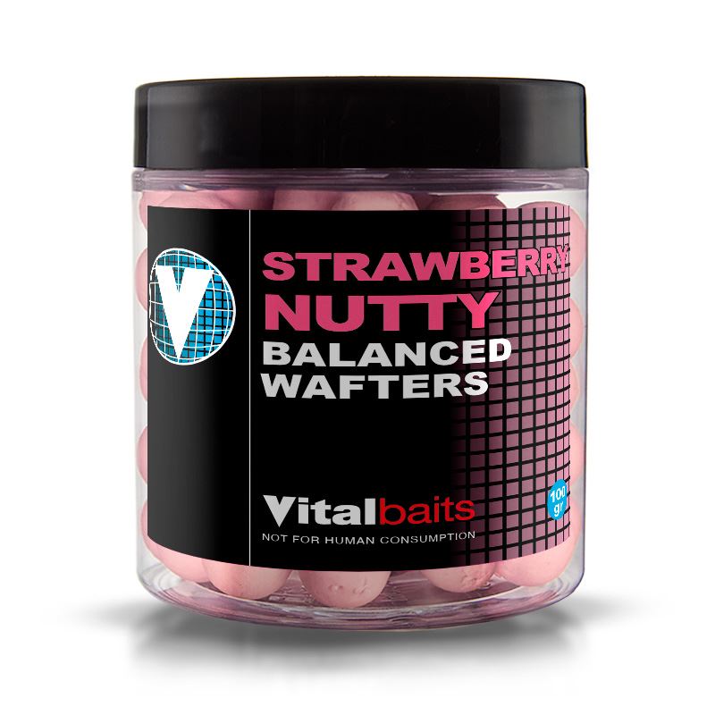 Vitalbaits Wafters Strawberry Nutty 100g 18mm