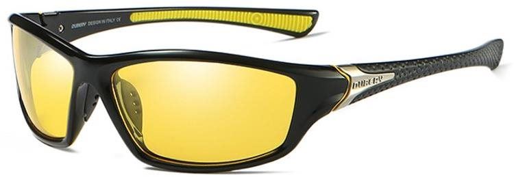 Sluneční brýle DUBERY George 3 Black & Silver / Yellow