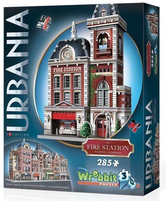 3D puzzle Wrebbit 3D puzzle Urbania: Hasičská stanice 285 dílků