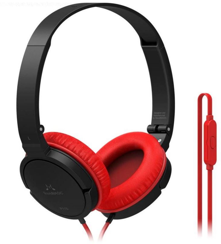 Sluchátka SoundMAGIC P11S černo-červená