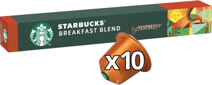 Kávové kapsle STARBUCKS® Breakfast Blend by NESPRESSO® Medium Roast Kávové kapsle, 10 kapslí v balení, 56g