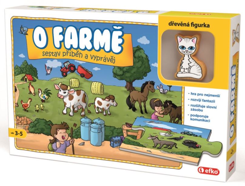 EFKO Vyprávěcí puzzle O farmě 9 dílků