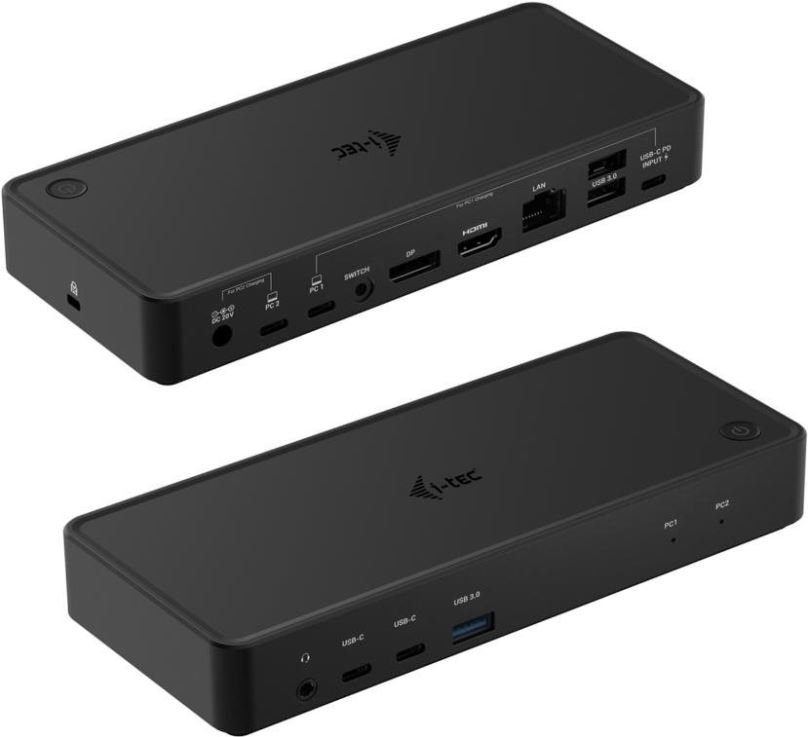 Dokovací stanice i-tec USB-C/Thunderbolt KVM Docking station Dual Display, Power Delivery 65/100W