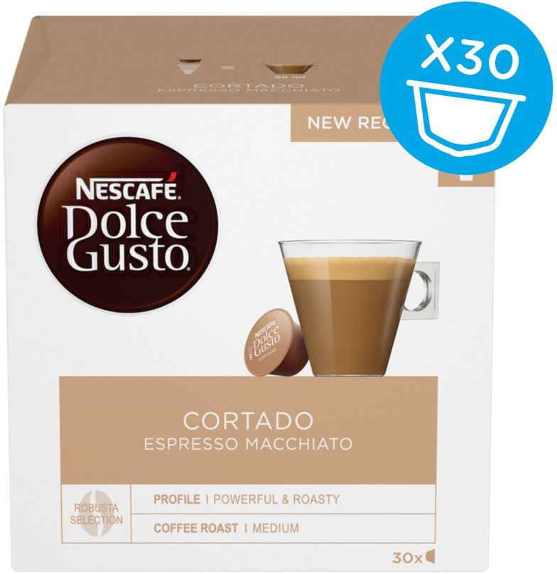 Kávové kapsle NESCAFÉ Dolce Gusto Cortado Espresso Macchiato 30ks