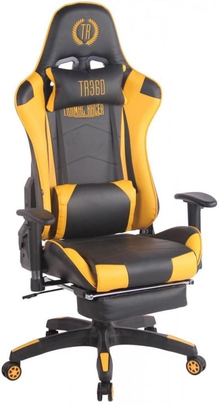 Herní židle BHM GERMANY Turbo, černo-žlutá