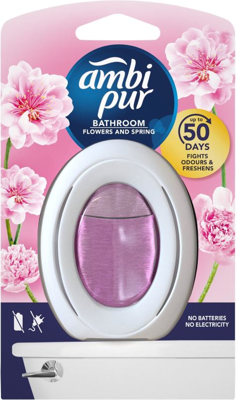Osvěžovač vzduchu AMBI PUR Bathroom Flowers and Spring 7,5 ml