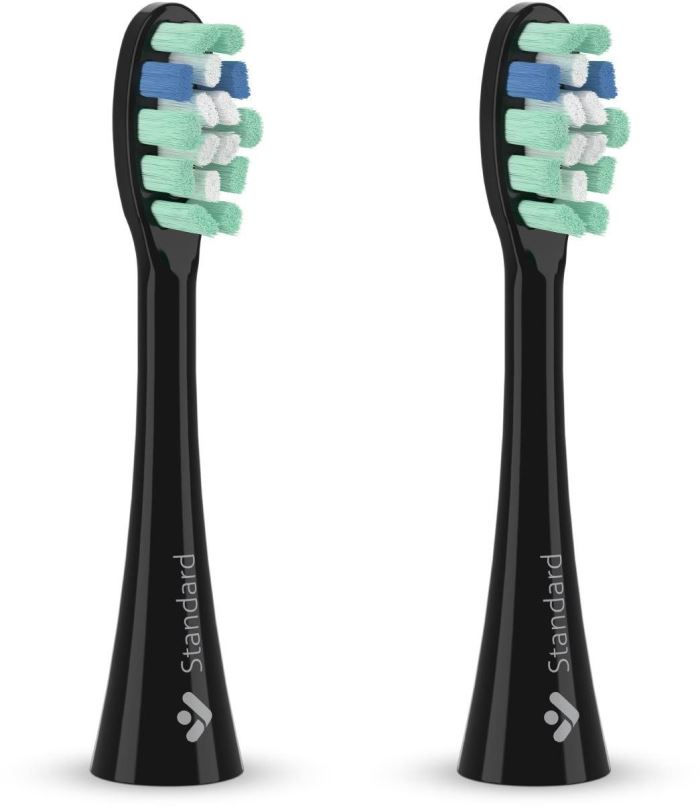 Náhradní hlavice k zubnímu kartáčku TrueLife SonicBrush Clean-series heads Standard black 2 pack