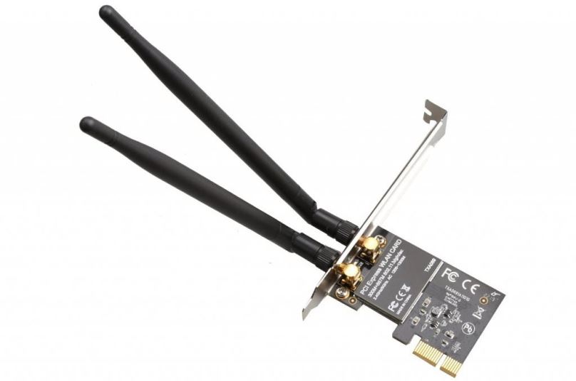 WiFi síťová karta EVOLVEO PCIe WIFI Card 1200 Mbps, rozšiřující karta