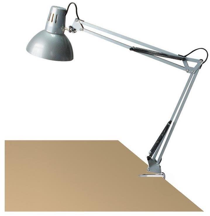 Rabalux 4216 Arno stolní svítidlo se srutkovým uchycením o stůl 1xE27 šedá