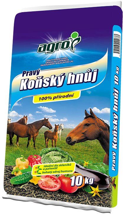 Hnojivo AGRO Hnojivo - pravý koňský hnůj 10 kg