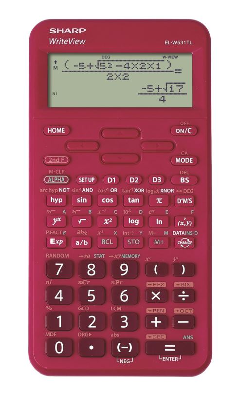 Kalkulačka SHARP EL-W531TL červená