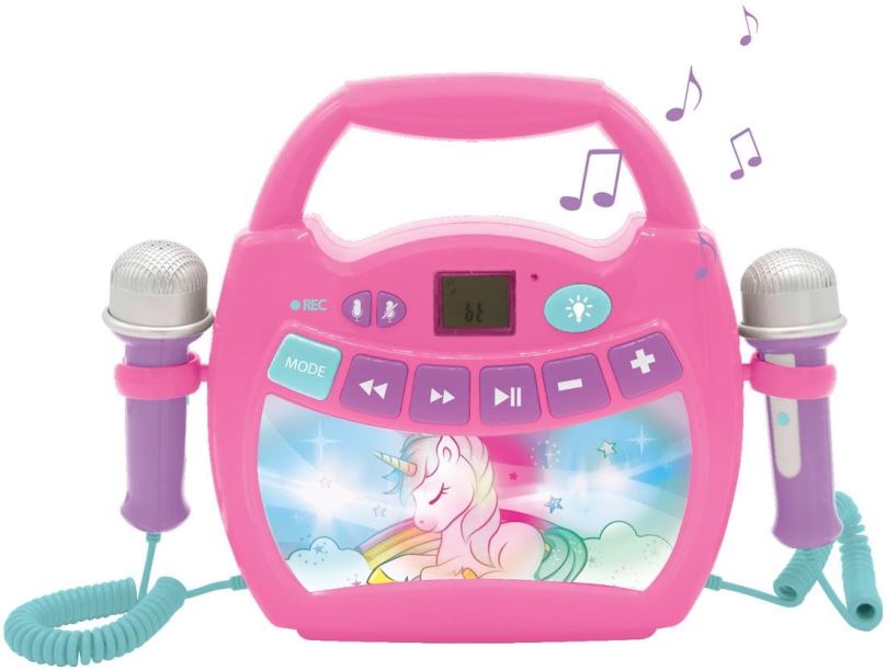 Hudební hračka Lexibook Unicorn Světelný Bluetooth reproduktor s mikrofony a dobíjecí baterií