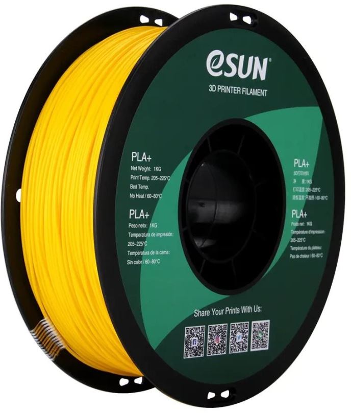 Filament eSUN PLA+ yellow 1kg