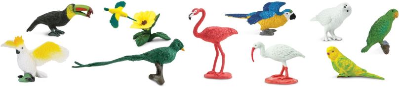 Vzdělávací sada Safari Ltd. Tuba - Exotické ptactvo