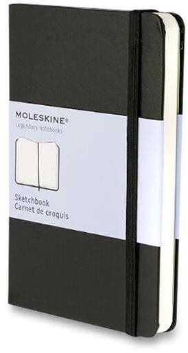 Zápisník Moleskine S, tvrdé desky, černý
