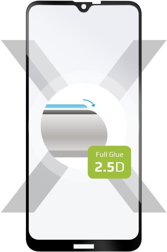 Ochranné sklo FIXED FullGlue-Cover pro Nokia 2.3 černé
