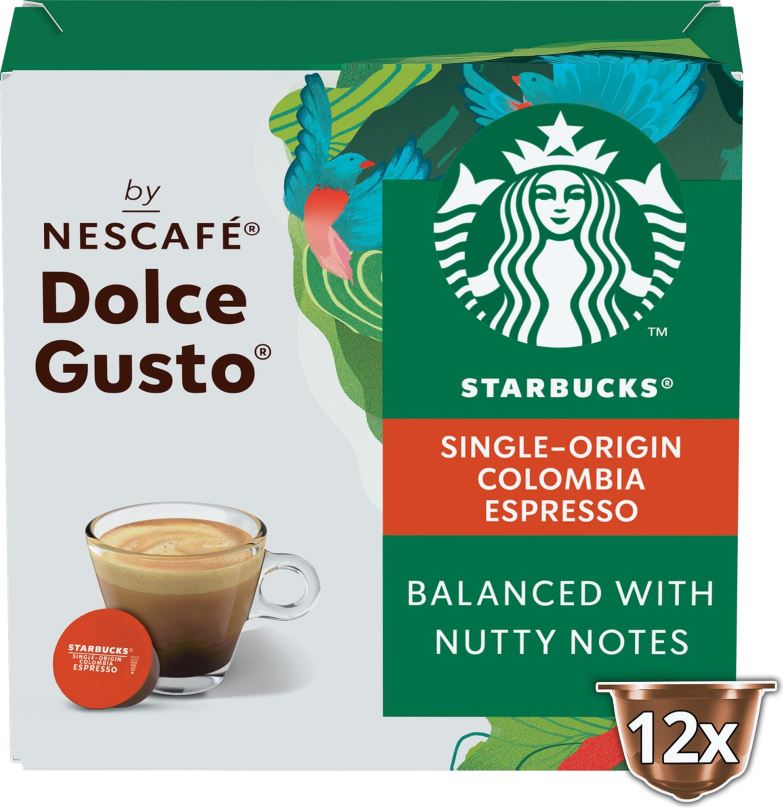 Kávové kapsle STARBUCKS® Espresso Colombia by NESCAFÉ® Dolce Gusto® - 12 kapslí