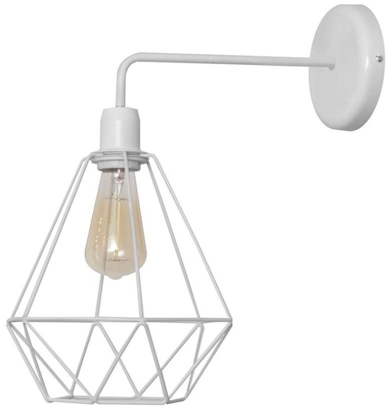 Nástěnná lampa Nástěnné svítidlo KARO 1xE27/60W/230V bílá