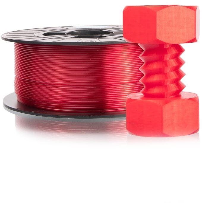 Filament Filament PM 1.75 PETG 1kg transparentní červená