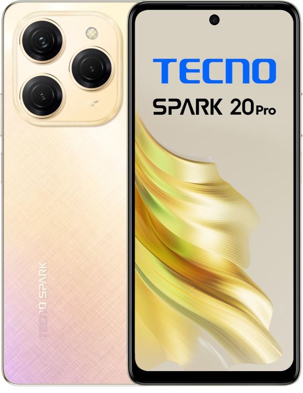 Mobilní telefon Tecno Spark 20 Pro 8GB/256GB zlatý