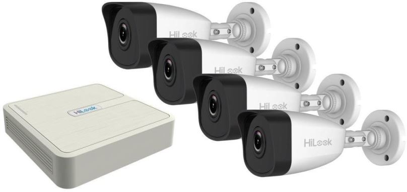 Kamerový systém Hilook by Hikvision KIT bullet/ 1x NVR-104H-D/4P(C)/ 4x IP kamera IPC-B140H(C)