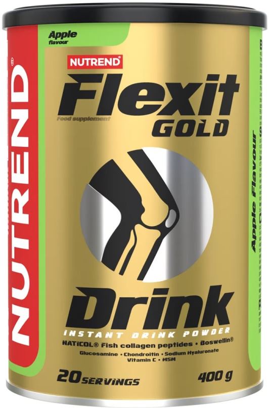 Kloubní výživa Nutrend Flexit Gold Drink, 400 g, jablko