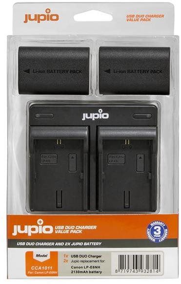 Baterie pro fotoaparát Jupio 2x LP-E6NH 2130 mAh + Dual Charger pro Canon