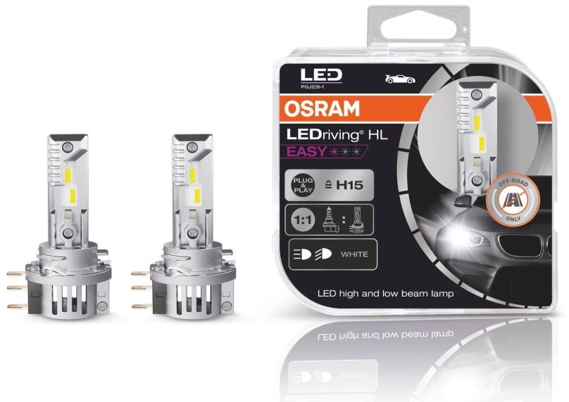 LED autožárovka Osram LEDriving HL EASY H15, 2ks