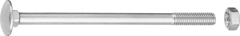 Šrouby CONNEX Vratový šroub pozinkovaný M5x80 mm s matkou, 75 kusů