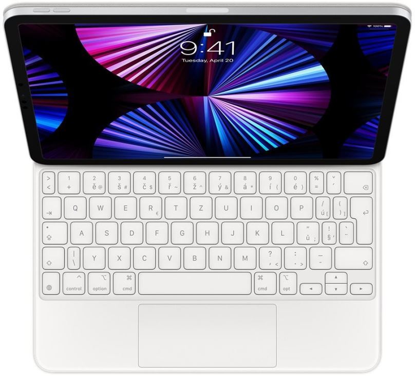 Pouzdro na tablet s klávesnicí APPLE Magic Keyboard for iPad Pro 11-inch (3rd generation) and iPad Air (4th generation), stříbrná - CZ